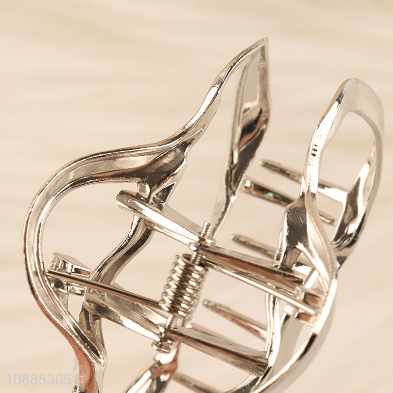 Wholesale silver cloud shape hair claw clips metal hair clips for women