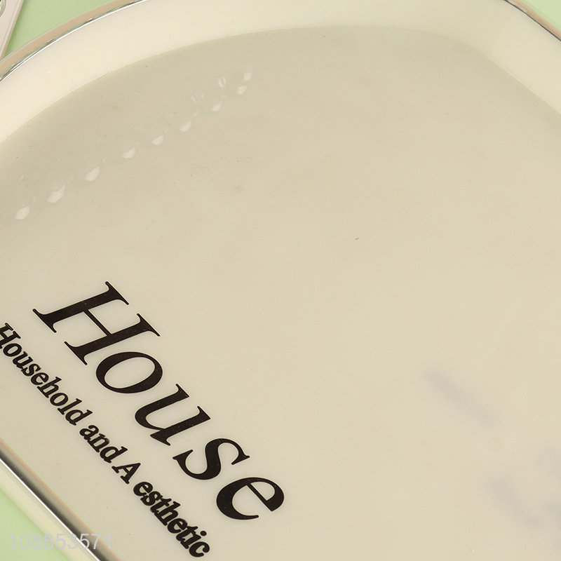 High quality luxury plastic fruit snacks serving tray with handles