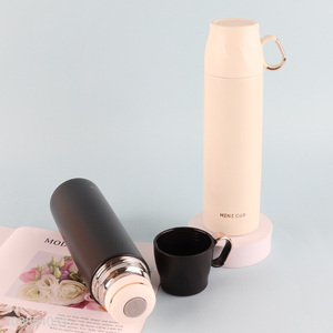 Wholesale 500ml portable spill-proof lid stainless steel double wall insulated water bottle