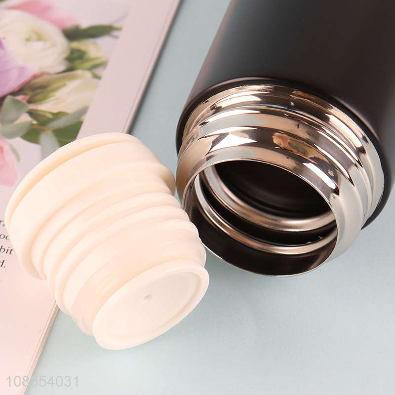 Wholesale 500ml portable spill-proof lid stainless steel double wall insulated water bottle