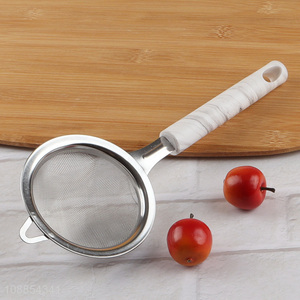 Yiwu market stainless steel kitchen basket colander filter spoon
