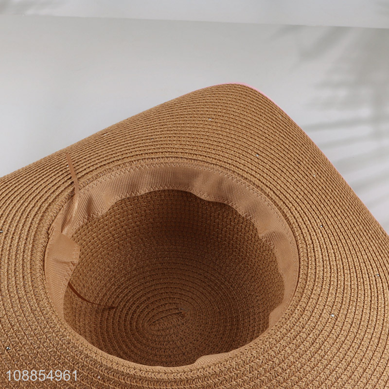 Hot selling women fashionable summer outdoor straw hat