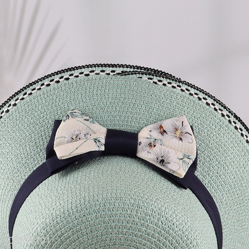 Good quality summer outdoor straw hat beach hat for ladies