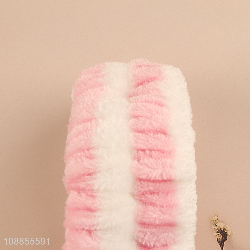 Hot selling pink elastic make-up hair band headband