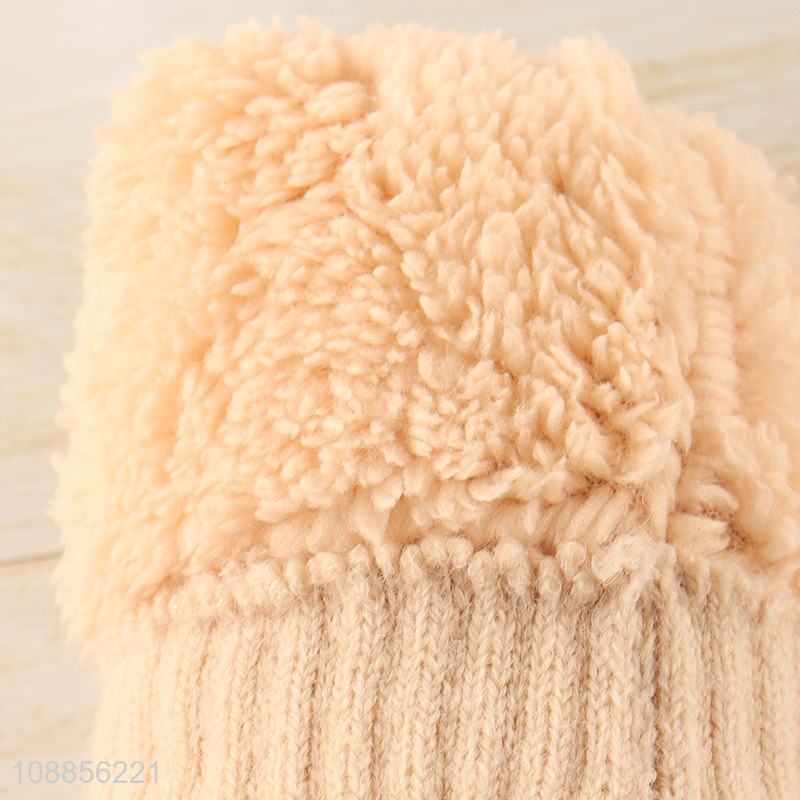 China imports men women winter gloves fleece lined knitted gloves