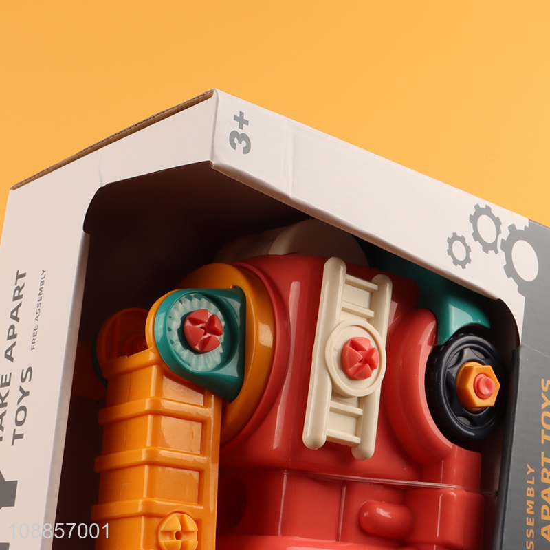 China factory diy disassembly fire truck toys for children