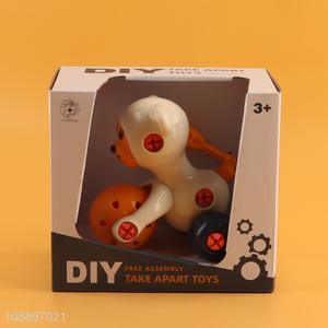 Best selling diy children free assembly take apart bear toys