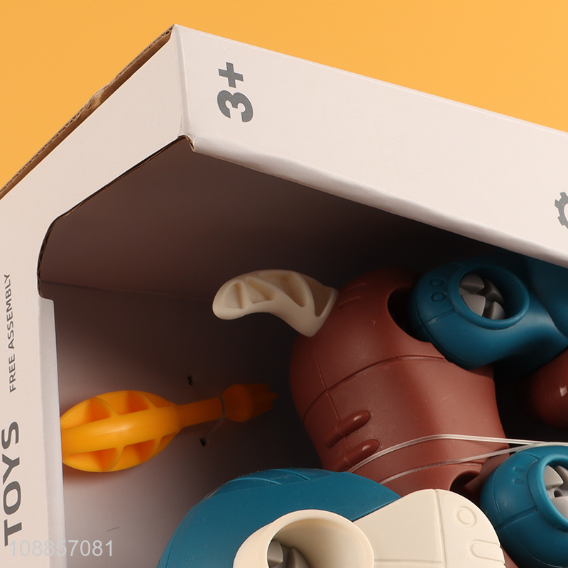 Yiwu market children diy puppy free assembly take apart toys