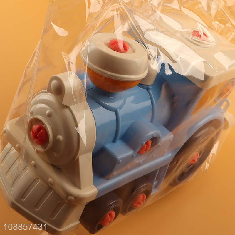 Hot items diy train free assembly take apart toys for children