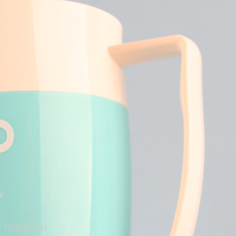 Hot Sale Unbreakable Plastic Toothbrush Mug Plastic Water Cup