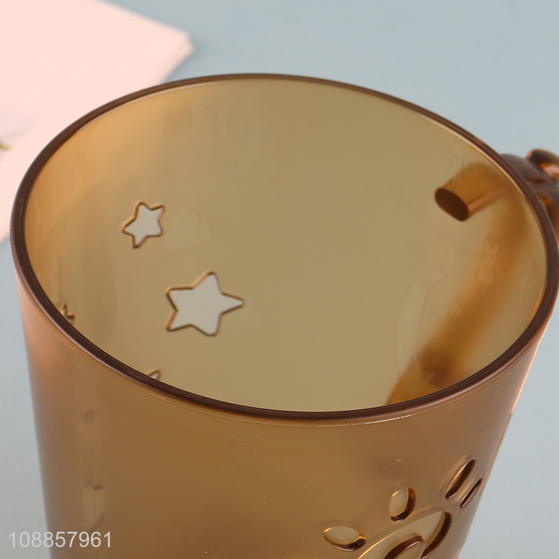 Hot Selling Large Capacity Durable PlasticToothbrush Cup with Lid