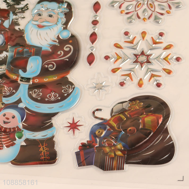 New product reusable Christmas wall decals Christmas wall stickers