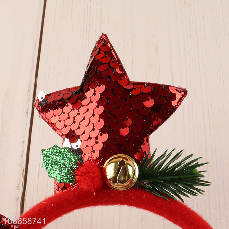 China supplier star shape chrismtas party hair hoop hair accessories