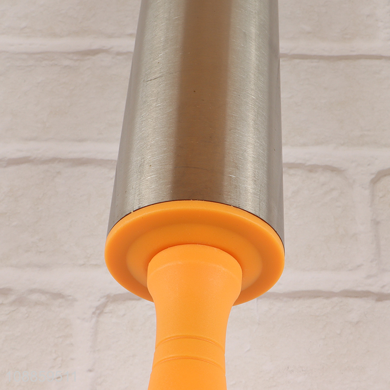 Good quality stainless steel pastry dough rolling pin for sale
