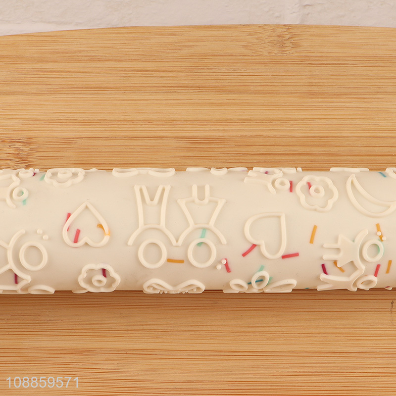 Best selling cookie embossing rolling pin pastry dough rolling pin
