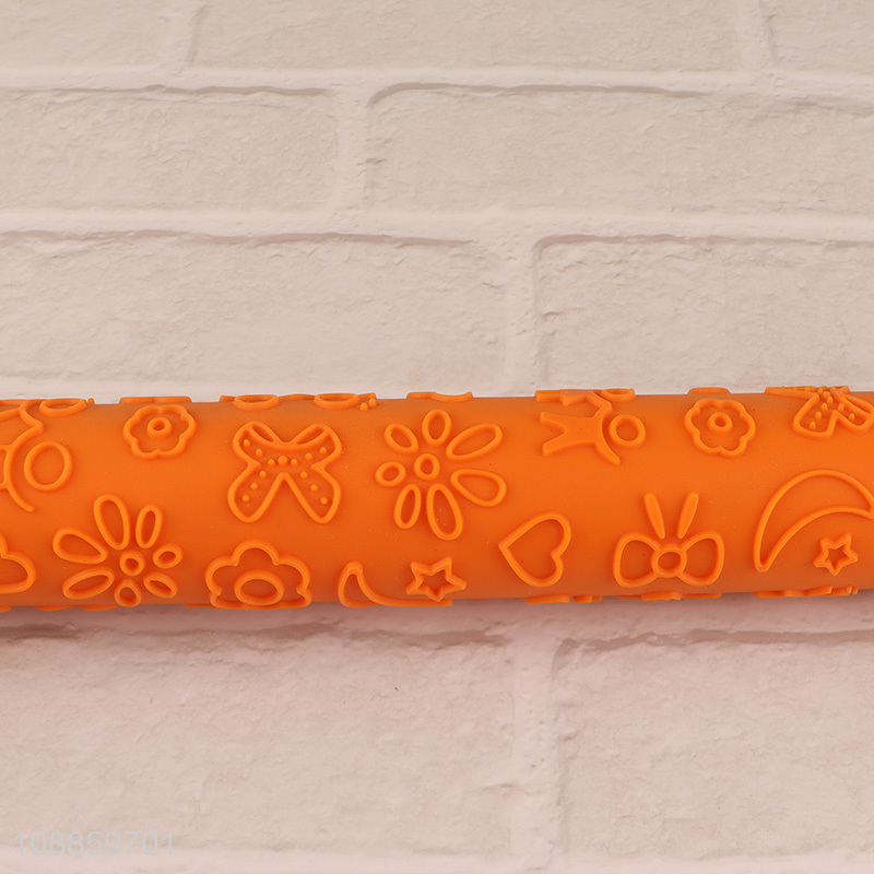 Low price cookies embossing non-stick pastry dough rolling pin