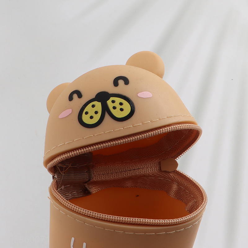 New arrival silicone water bottle shape pencil bag for students