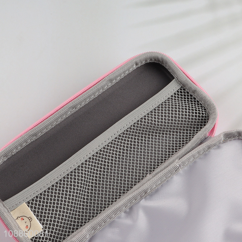 Most popular cartoon zipper stationery pencil bag for kids