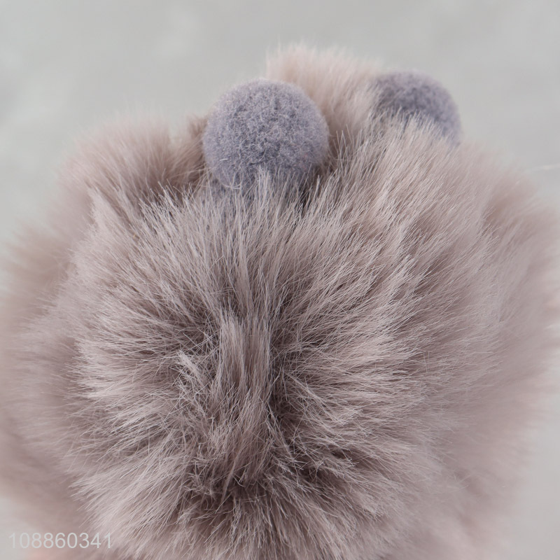 Wholesale cute plush key chain keyring handbag pendant for women