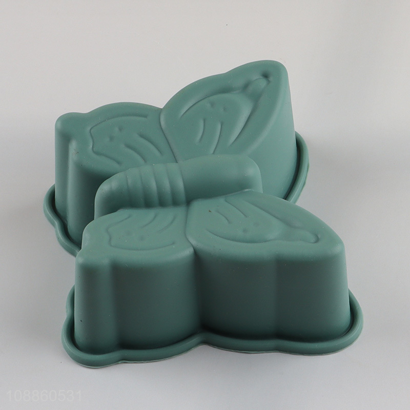 Yiwu market butterfly shaped silicone non-stick cake mold