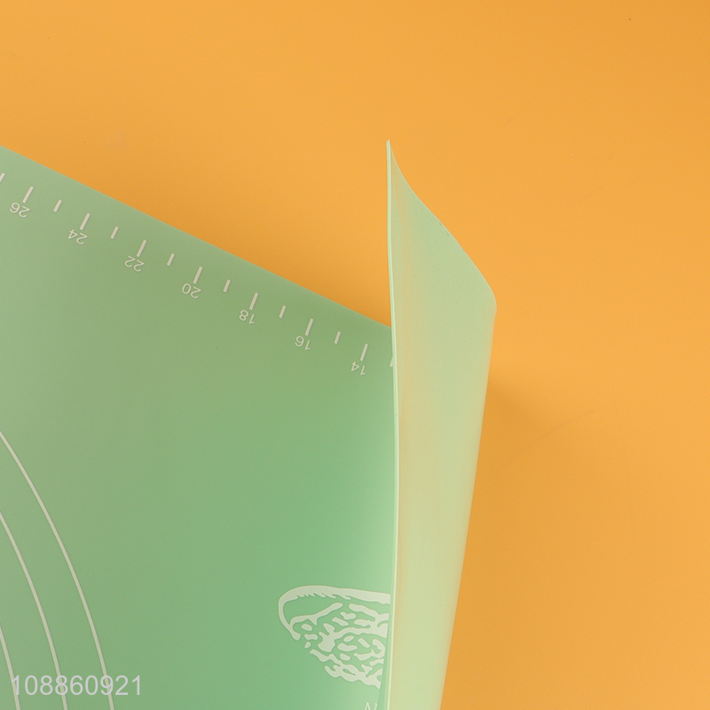 Latest design non-slip rectangle baking mat pastry mat