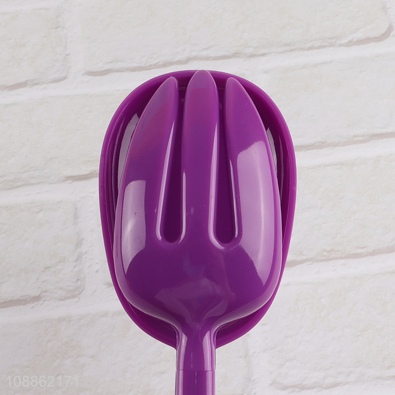 High quality durable plastic salad tong for seving kitchen buffet