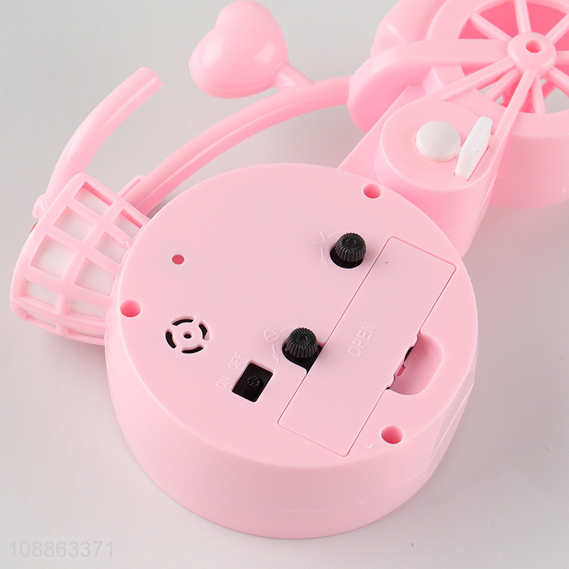 Factory supply bicycle shape pink alarm clock for desktop