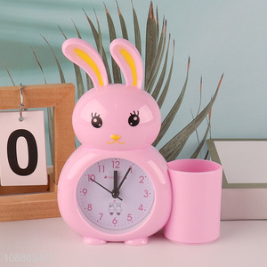 Hot selling rabbit cartoon kids <em>alarm</em> <em>clock</em> table <em>clock</em>