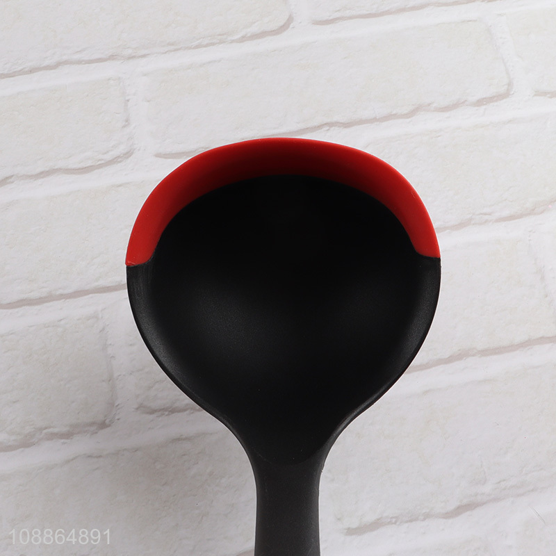 Hot selling heat resistant silicone cooking serving ladle for batter