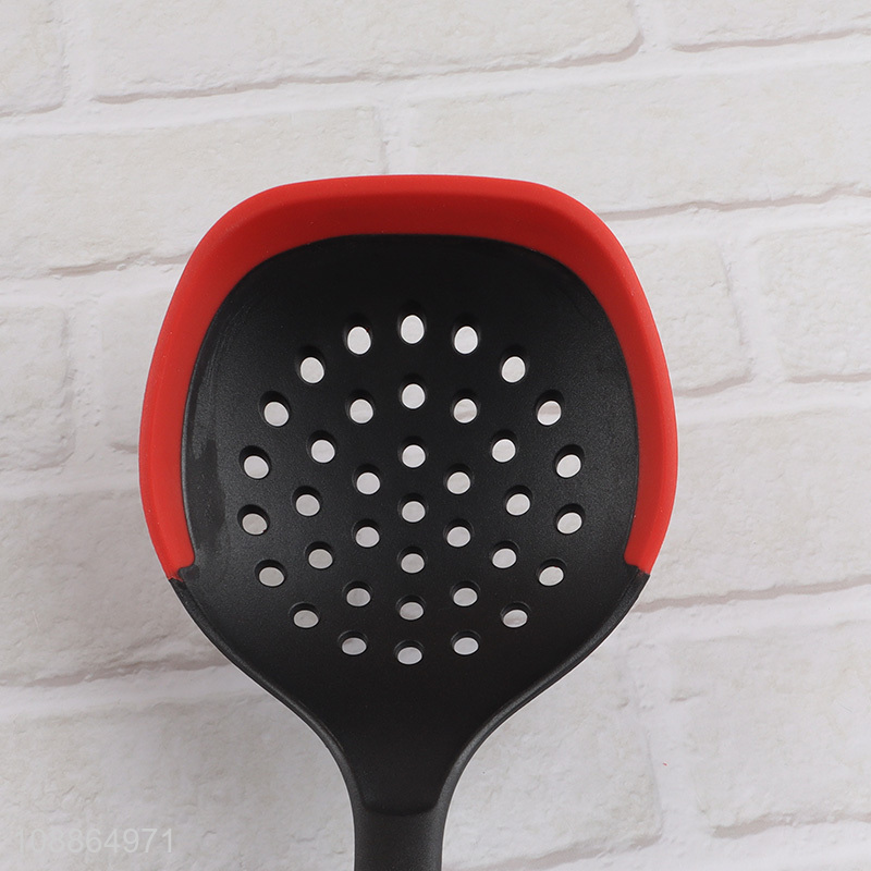 High quality silicone skimmer slotted spoon scoop strainer colander