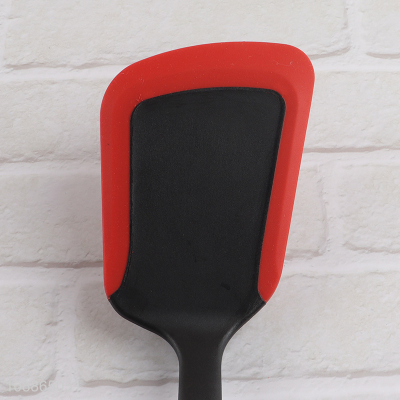 Wholesale heat resistant silicone spatula turner for cooking flipping
