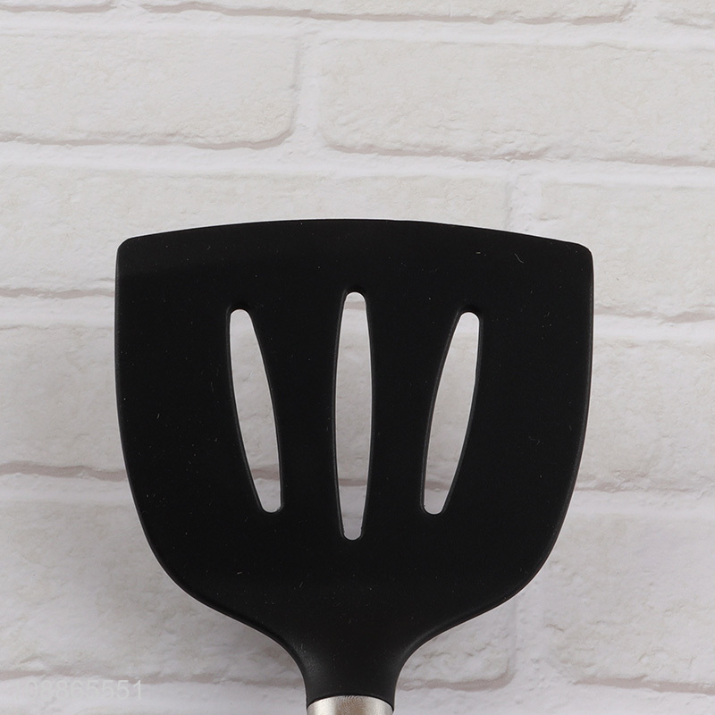 Factory supply kitchen utensils silicone slotted spatula turner for fish