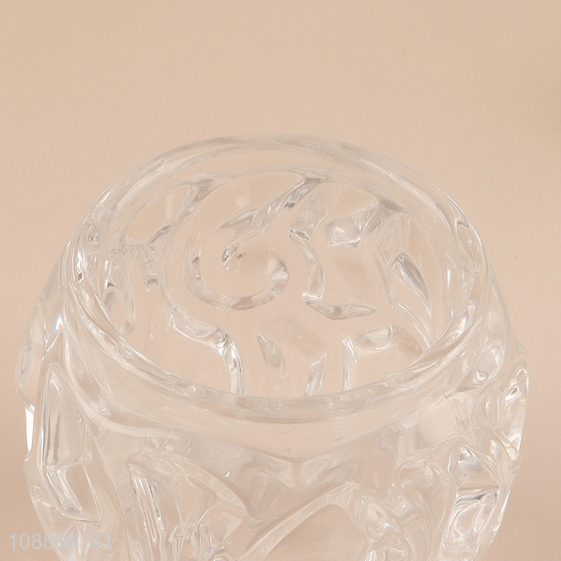 New arrival clear glass flower vase hydroponic vase for water plants