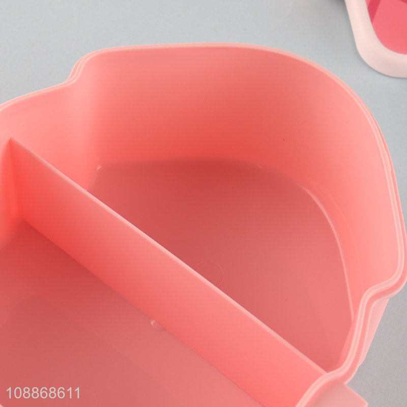 China products cake shaped kids lunch box bento box with spoon fork