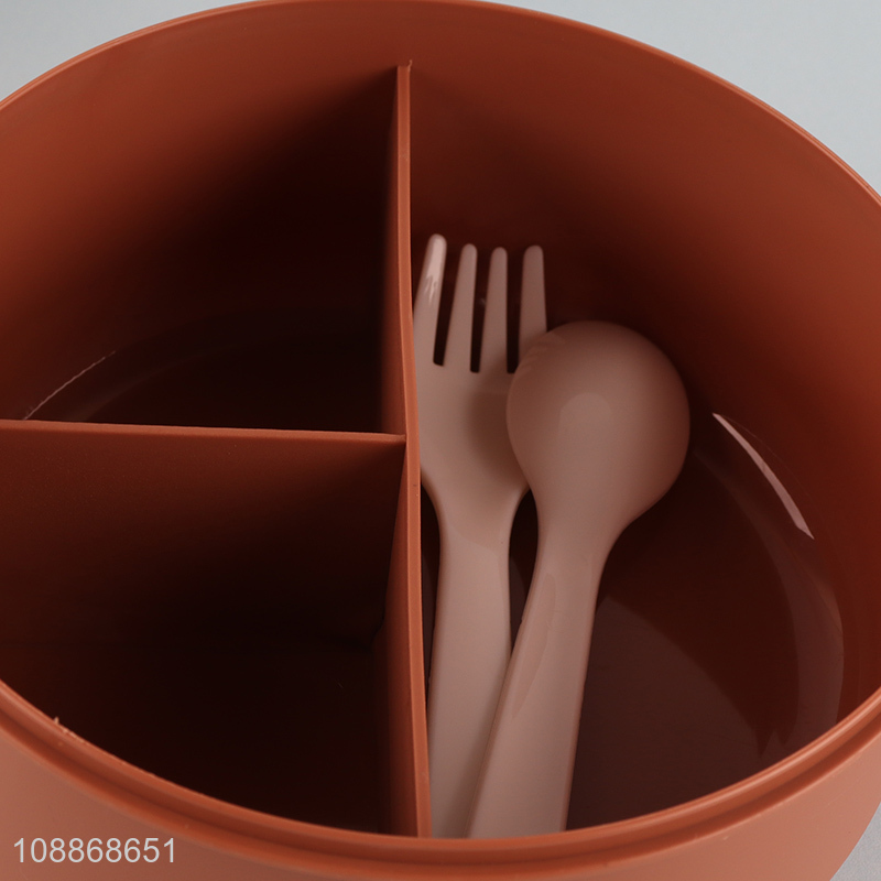 Best sale cartoon bear shaped children lunch box with spoon fork