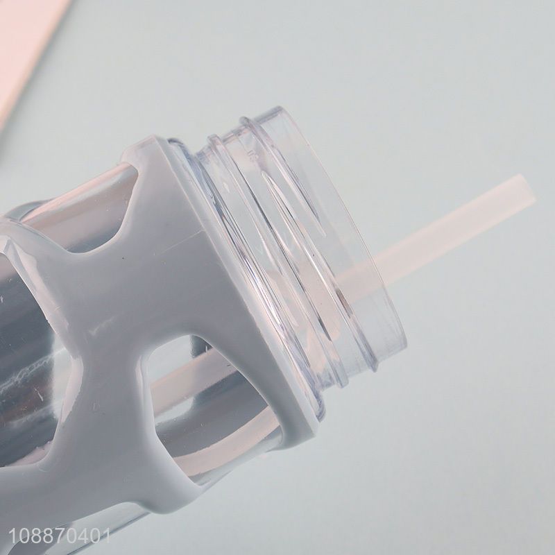 Popular products portable water bottle drinking bottle with straw