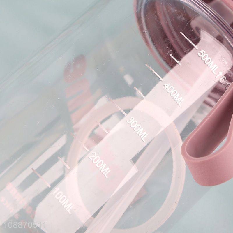 Best sale portable water bottle drinking bottle with straw