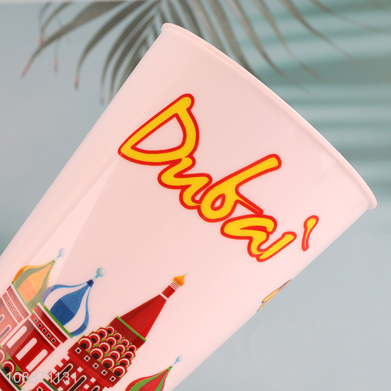 High quality plastic drinking cup straw water cup