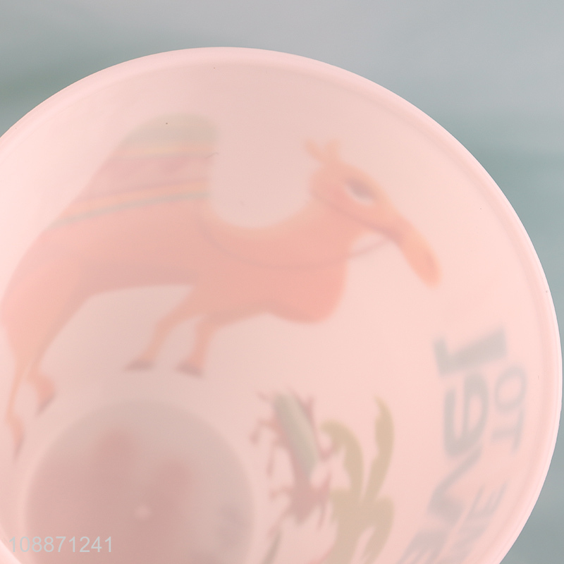 Factory price cartoon plastic straw cup water cup for sale