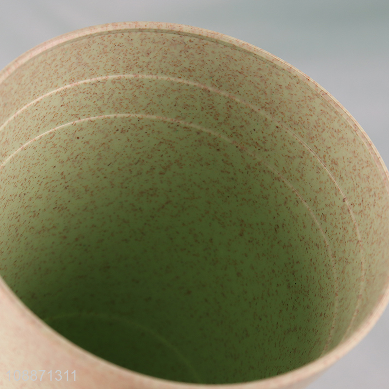 Hot selling wheat straw eco-friendly mouthwash cup toothbrush cup