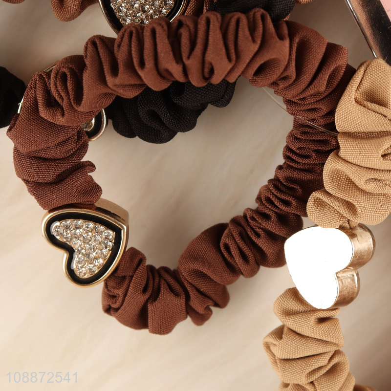 Low price 5pcs girls hair accessories hair ring hair rope