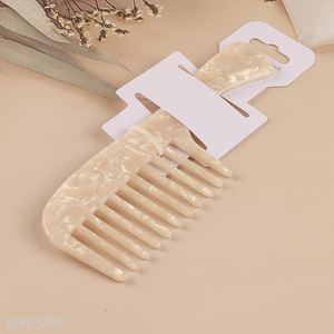High quality cellulose acetate hair detangling comb for long thick hair