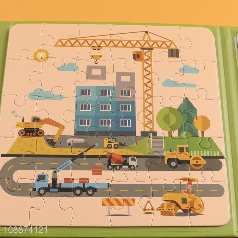 Hot Selling Magnetic Jigsaw Puzzle Book Montessori Toy for Kids