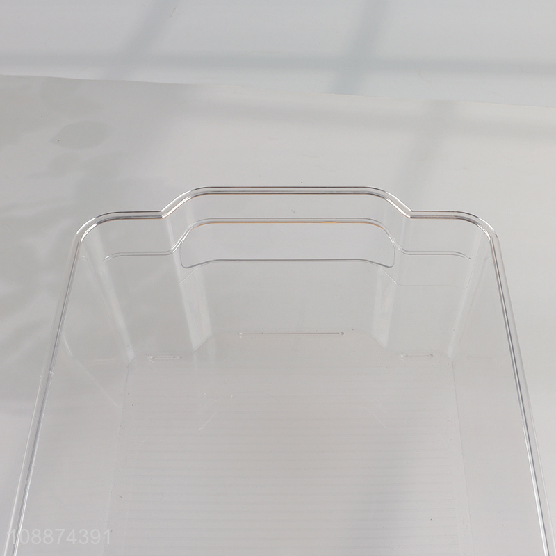 Hot sale clear refrigerator organizer bin freezer food storage container