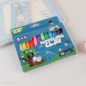 Top products children 12colors modeling clay play dough set toys