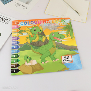 Top quality dinosaur park children colouring book