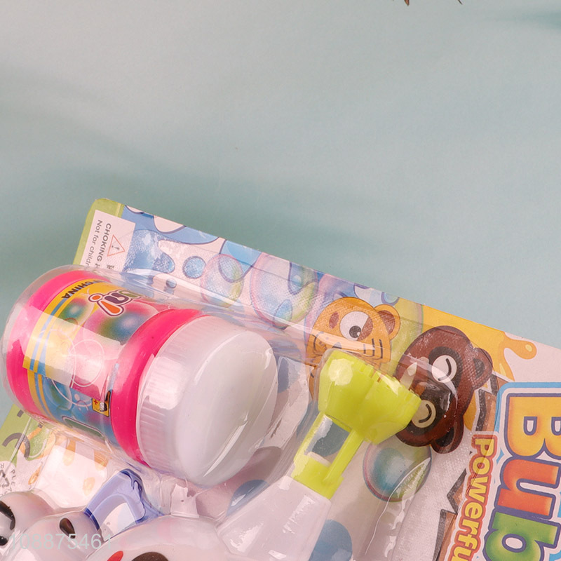 China imports bubble gun toy manual panda bubble blower toy for kids
