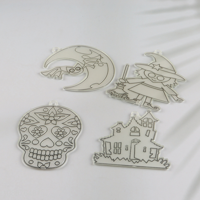 New Product Glow In The Dark Hallowwen Window Art Suncatchers Paint Kit