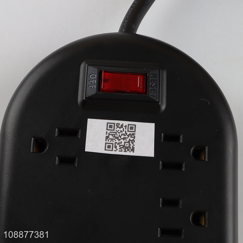 Wholesale 3Ft 15A 125V 1875W 8-Outlet Power Strip with 2 USB Ports+1 Type C Port