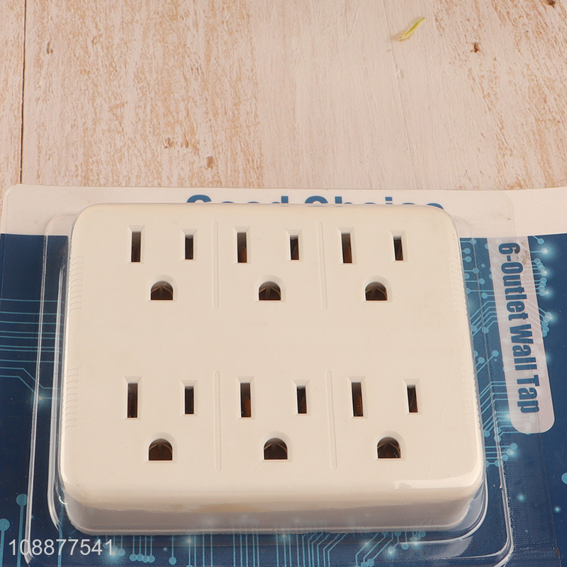 Wholesale Multi Plug Outlet Extender Wall Charger with 6 Grounded Outlets